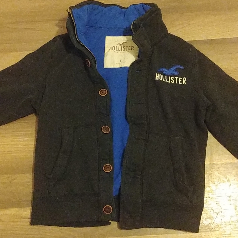 Hollister full zip with big buttons.
